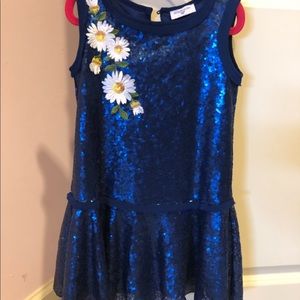 Monnalisa kids 5T sequin dress